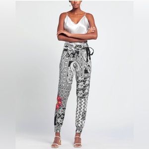 Desigual Woven Print Trousers Pants